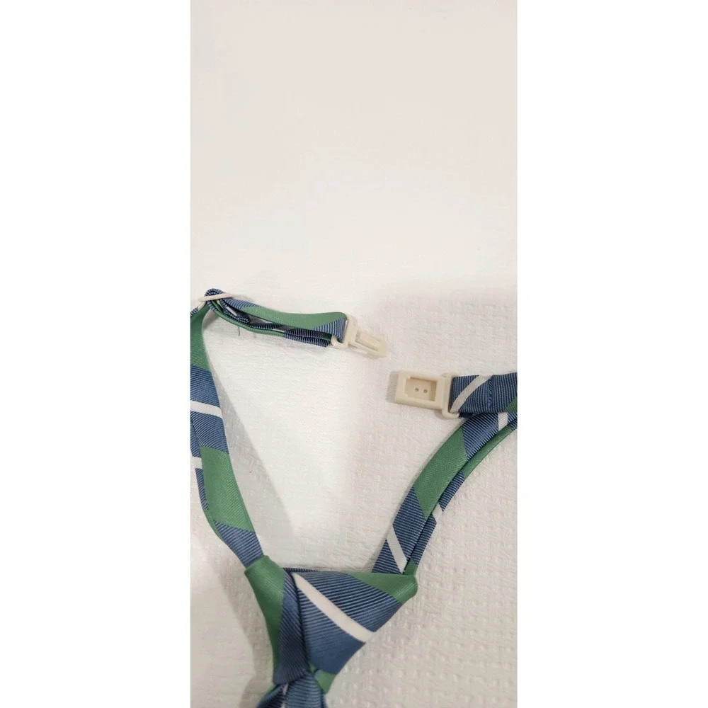 The Childrens Place Necktie Baby/Toddler Boy 6-9-12-18 Mos Gree/Blue White Strap